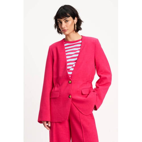 POM Amsterdam regular blazer roze afbeelding