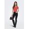 ONLY cropped top rib gebreid