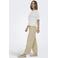 ONLY wide leg high waist casual broek beige
