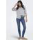 ONLY Onlpower Mid Waist Push Up Ank Det Dnm skinny jeans