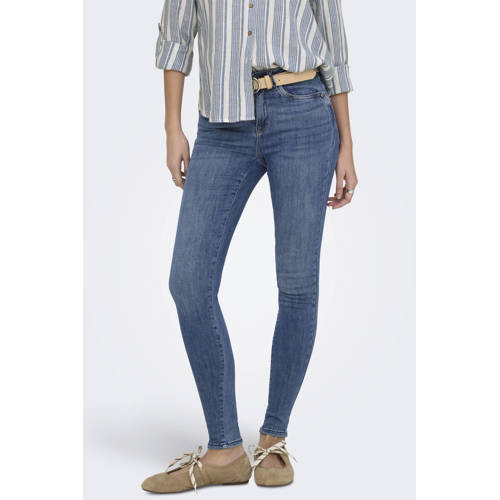 ONLY Onlpower Mid Waist Push Up Ank Det Dnm skinny jeans afbeelding