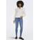 ONLY Onlpower Mid Waist Push Up Ank Det Dnm skinny jeans medium blue denim