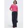 ONLY gestreepte vest roze gebreid