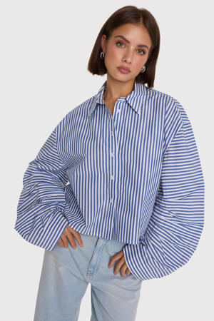 blouse blauw