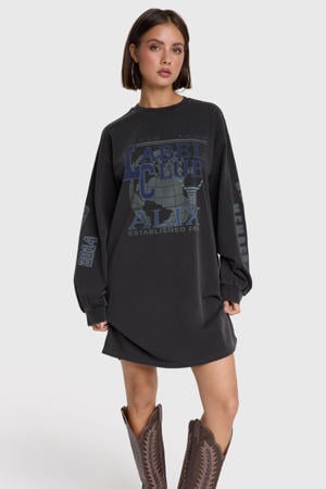 t-shirtjurk antraciet