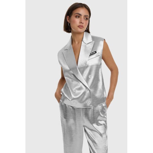 Alix the Label gilet zilver afbeelding