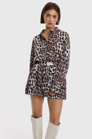 rok met panterprint bruin