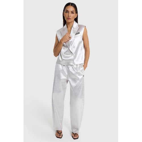 Alix the Label barrel regular waist broek zilver afbeelding