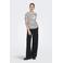 ONLY gestreepte T-shirt wit met pailletten
