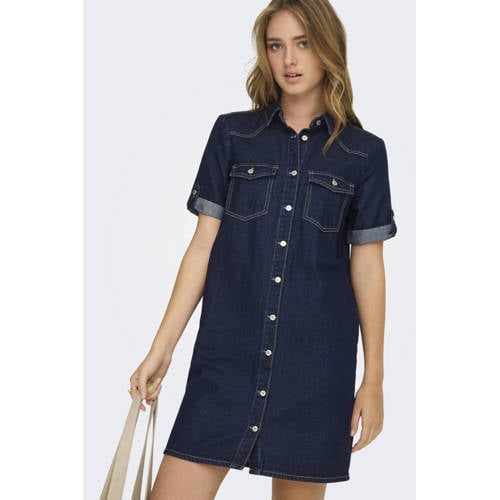 ONLY denim spijkerjurk gebreid afbeelding