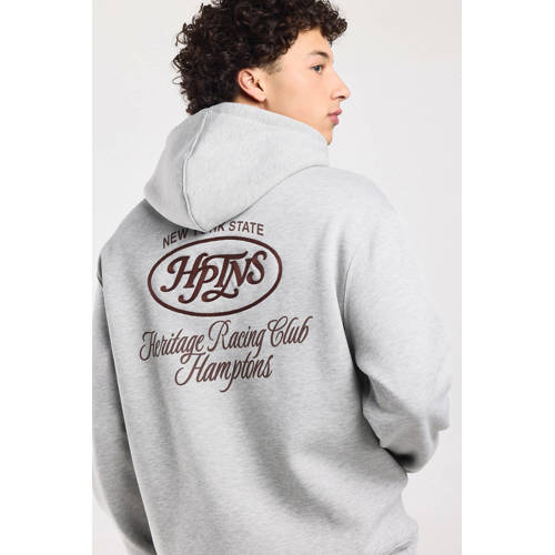 America Today hoodie met backprint grijs afbeelding