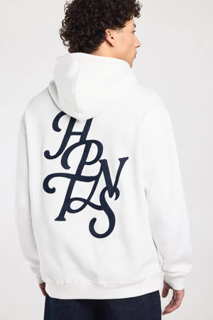 hoodie met backprint ecru