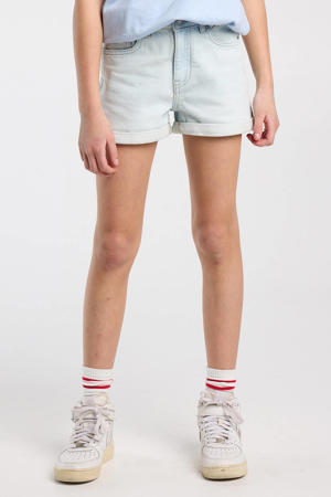 denim short light blue denim