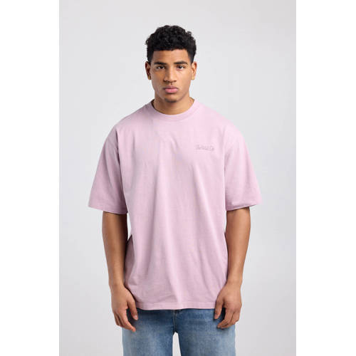 America Today relaxed T-shirt met backprint roze afbeelding