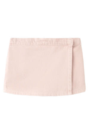 denim skort roze