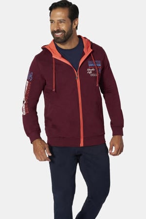 sweatvest Plus Size RODERICH donkerrood
