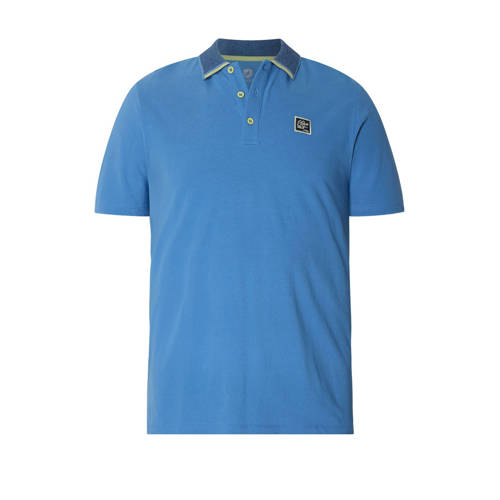 Jan Vanderstorm oversized polo Plus Size MORLAN blauw afbeelding