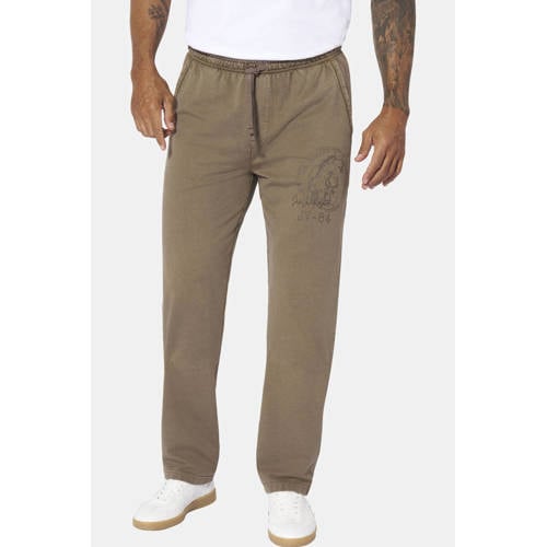 Jan Vanderstorm regular joggingbroek Plus Size bruin afbeelding