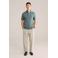 WE Fashion slim polo groen