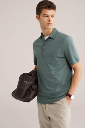 slim polo groen
