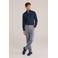 WE Fashion regular casual overhemd donkerblauw