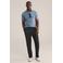 WE Fashion slim polo blauw