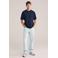 WE Fashion Blue Ridge relaxed T-shirt donkerblauw