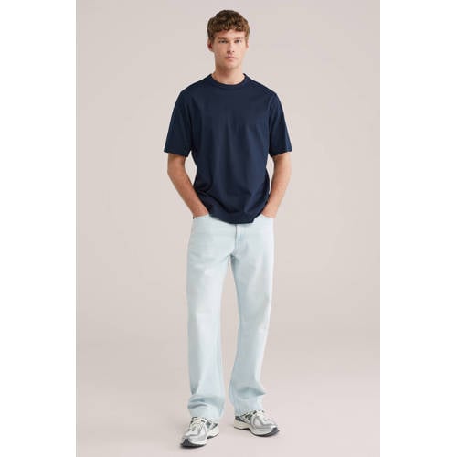 WE Fashion relaxed T-shirt donkerblauw afbeelding