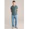 WE Fashion regular polo groen