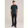 WE Fashion regular polo donkergroen