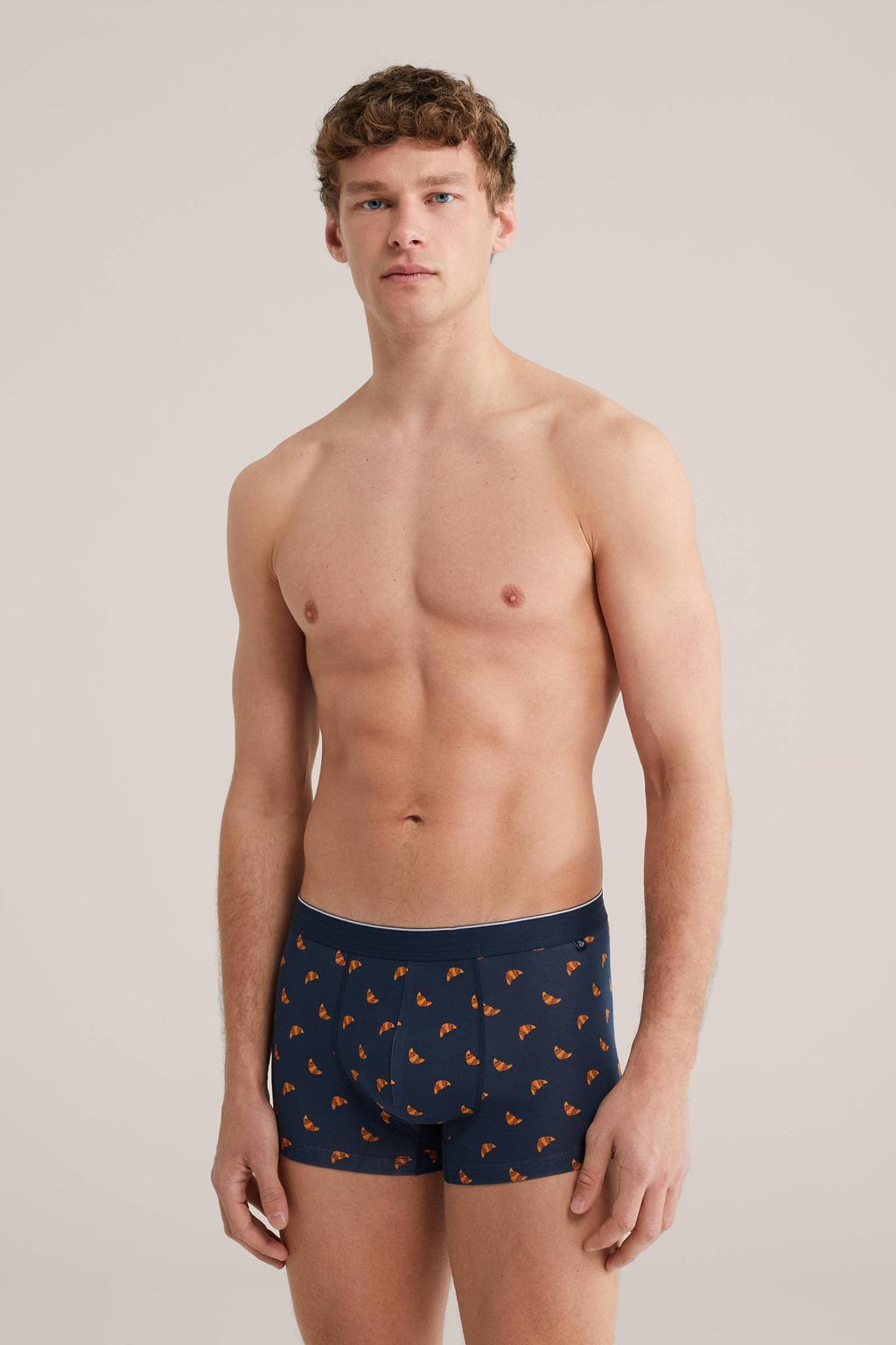 WE Fashion boxershort donkerblauw