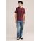 WE Fashion regular T-shirt donkerrood
