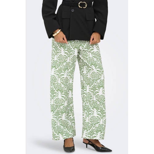 JDY straight regular waist casual broek groen afbeelding