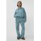 Studio AMAYA Anna high waist gebloemde loose fit jeans light blue denim
