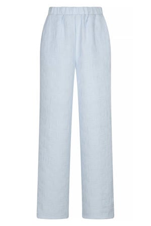 high waist broek lichtblauw