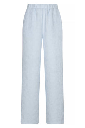 high waist broek lichtblauw