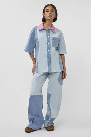 Jax high waist loose fit jeans light blue denim