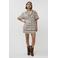 Studio AMAYA tweed geruit regular blazer ecru
