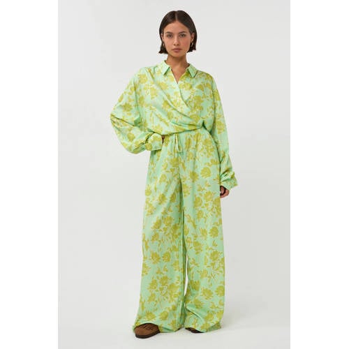 Studio AMAYA gebloemde blouse groen afbeelding