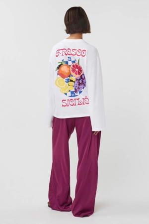 T-shirt met backprint wit