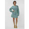 Studio AMAYA denim gebloemde spijkerjurk light blue denim