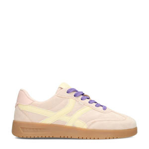 Megan suède sneakers beige/lichtgeel