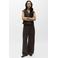 OBJECT Objmolly wide leg high waist broek donkerbruin