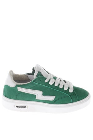 suède sneakers groen