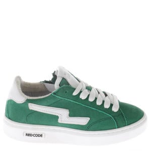 suède sneakers groen