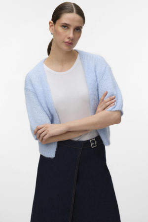 gebreid vest lichtblauw