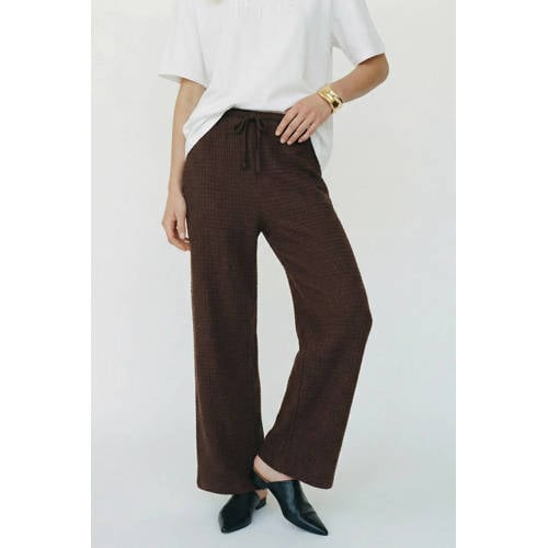 VERO MODA wide leg high waist casual broek afbeelding