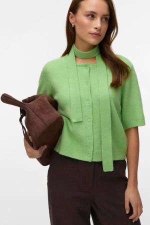 vest groen gebreid