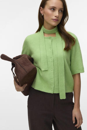 vest groen gebreid