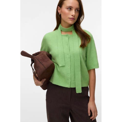 VERO MODA vest groen gebreid afbeelding